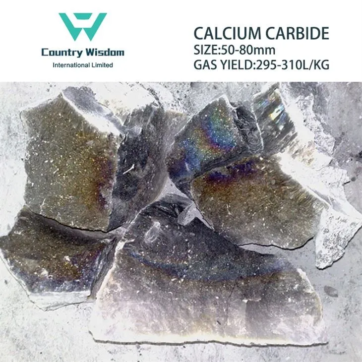 Chinese Manufacturer Calcium Carbide 295-310L/Kg 50-80mm 50KG